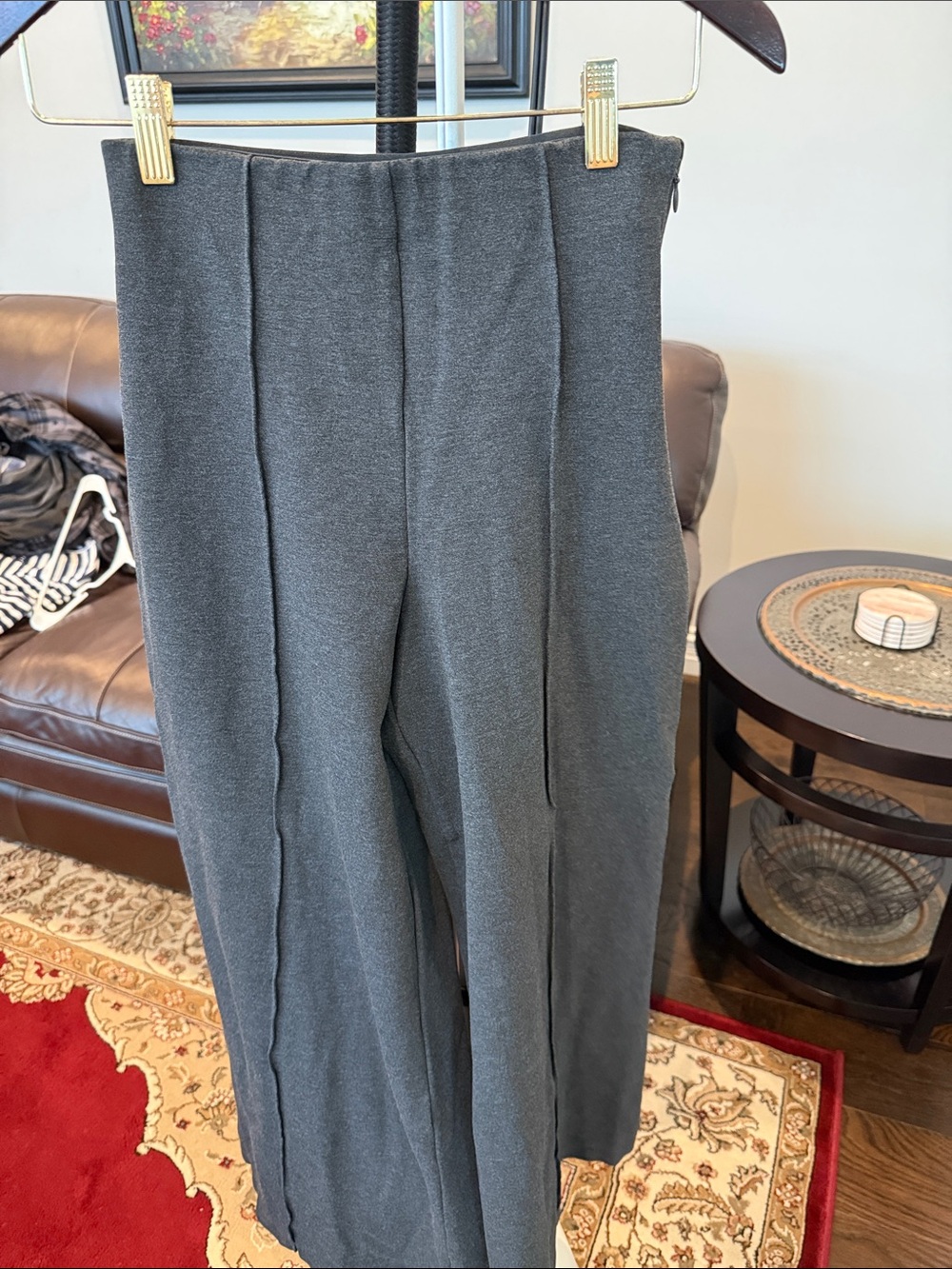 Quince women's ponte flare leg pants